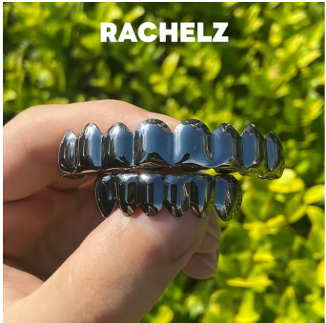 Street Fashion Jewelry - Hip Hop 8/6 Black Color Teeth