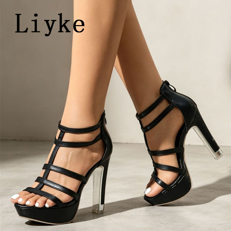 Street Fashion Shoes - Liyke Summer Fashion Narrow Band Open
