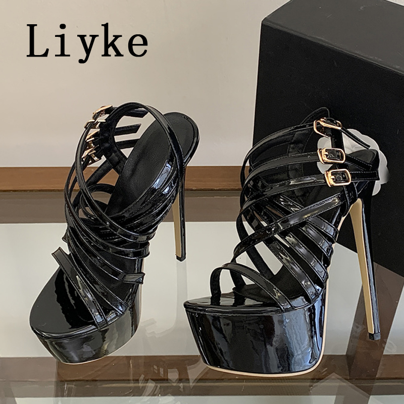 Street Fashion Shoes - Liyke Summer 17CM Super High Heels