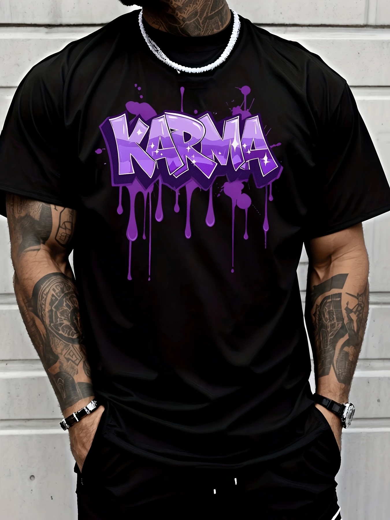 Karma Graffiti Ink Splash Prin - đánh giá và giá Street Fashion Graffiti