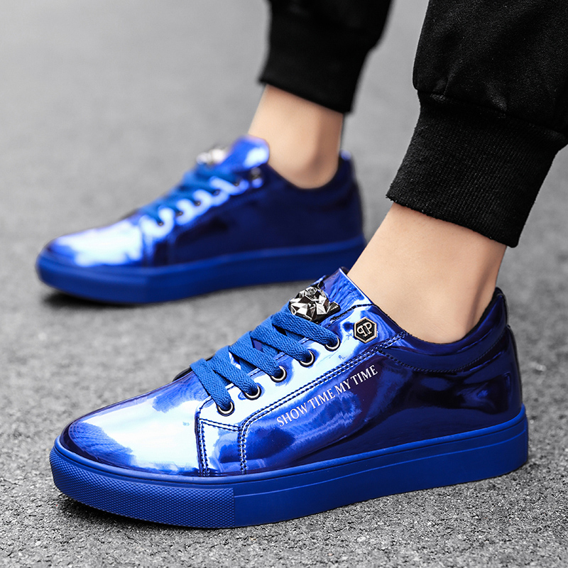 Luxury Men Casual Sneakers Blu - đánh giá và giá Street Fashion Walk