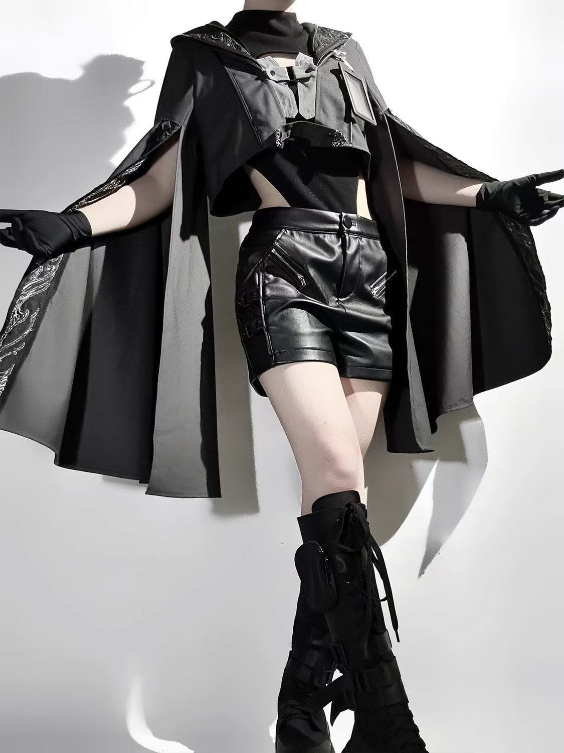 Dark Black Gothic Costume Wome - đánh giá và giá Street Fashion In Chinese