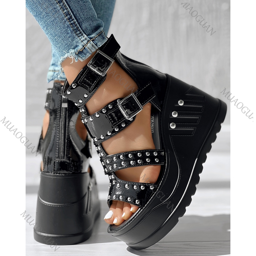 Fashion Women Peep Toe Black S - đánh giá và giá Street Fashion Shoes