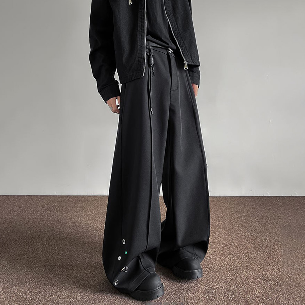 Mens Trousers Button Decoratio - đánh giá và giá Street Fashion Youth