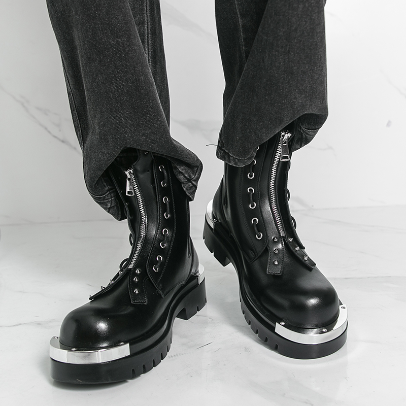 Men's thick soled boots Design - đánh giá và giá Street Fashion Walk