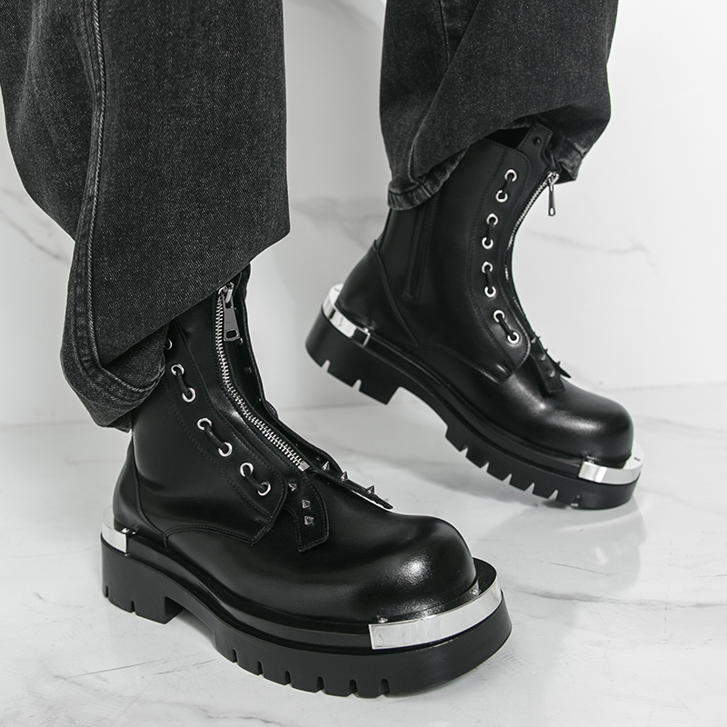 Men's thick soled boots Design - đánh giá và giá Street Fashion Walk