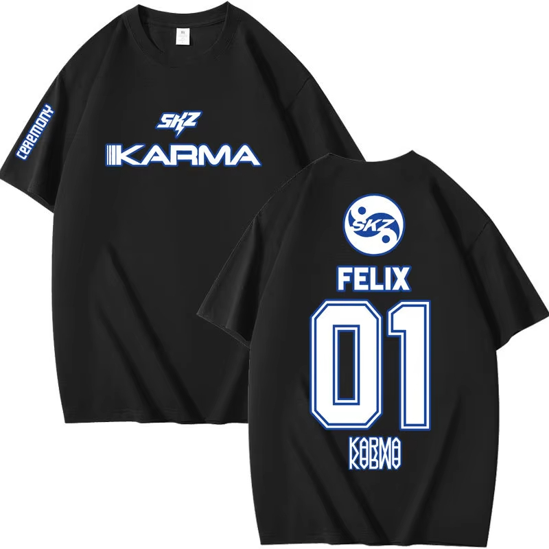Popular Kpop KARMA Short Sleev - đánh giá và giá Street Fashion Kpop
