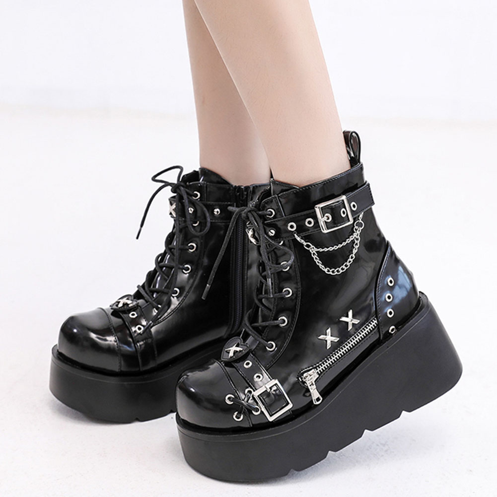 Brand New Ladies Goth Platform - đánh giá và giá Street Fashion Female