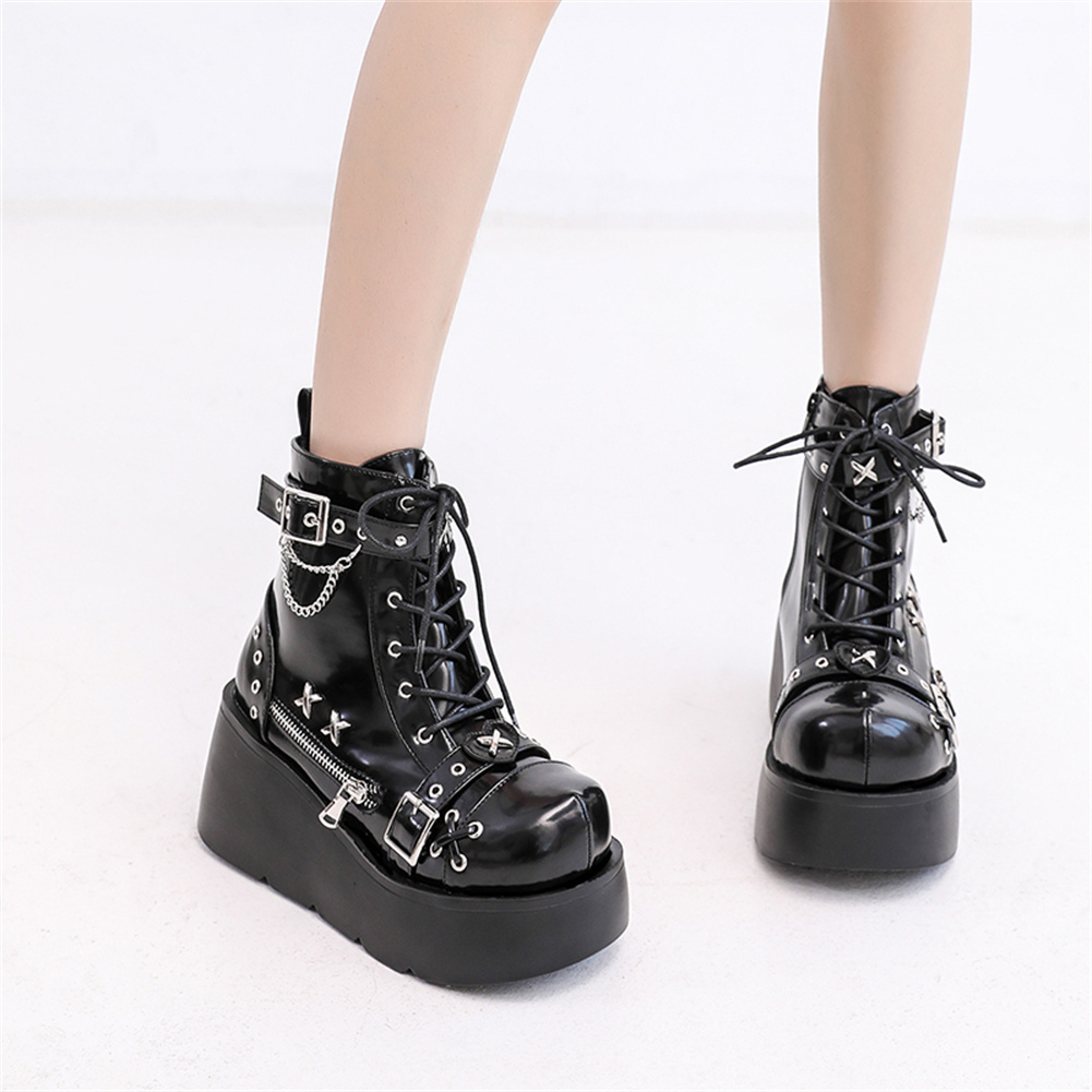 Brand New Ladies Goth Platform - đánh giá và giá Street Fashion Female