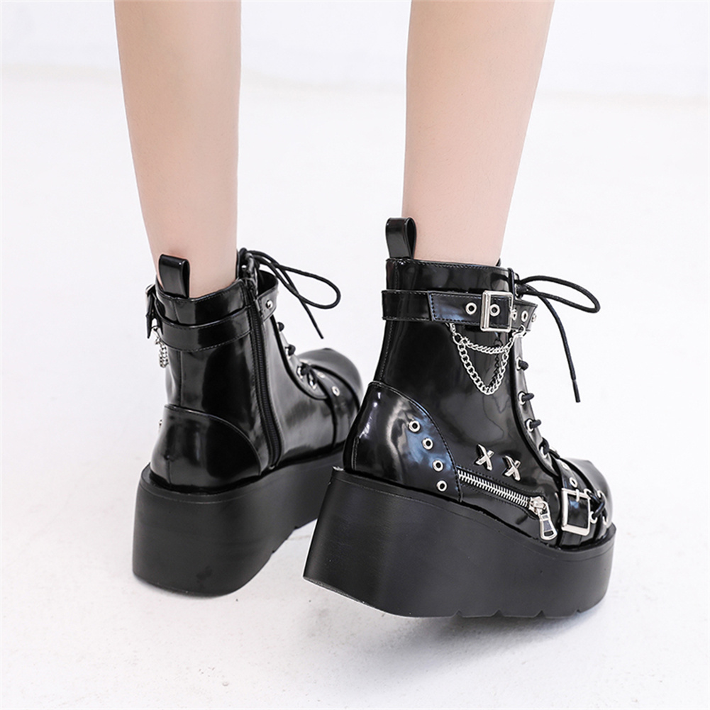 Brand New Ladies Goth Platform - đánh giá và giá Street Fashion Female