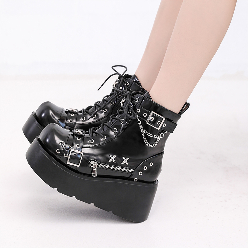 Brand New Ladies Goth Platform - đánh giá và giá Street Fashion Female