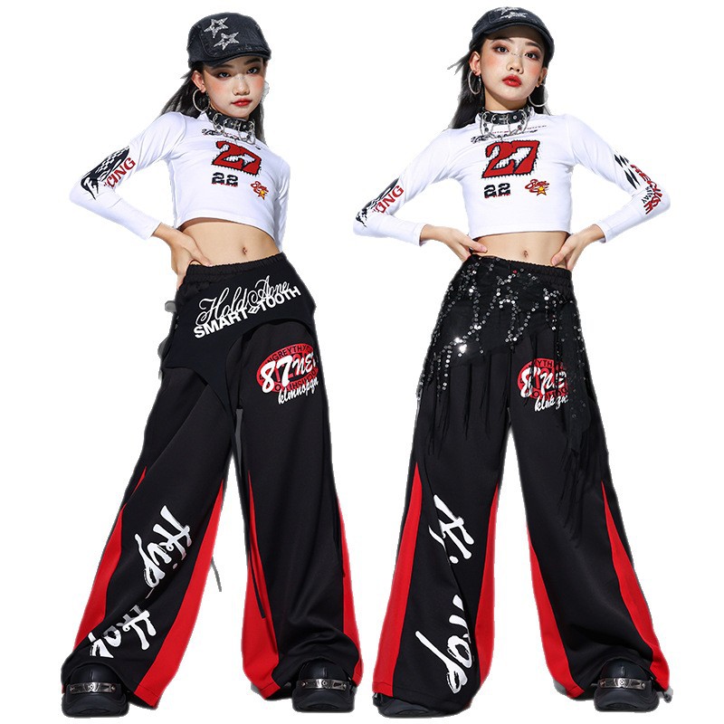 2025 Jazz Dance Clothes Girls  - đánh giá và giá Street Fashion Kpop