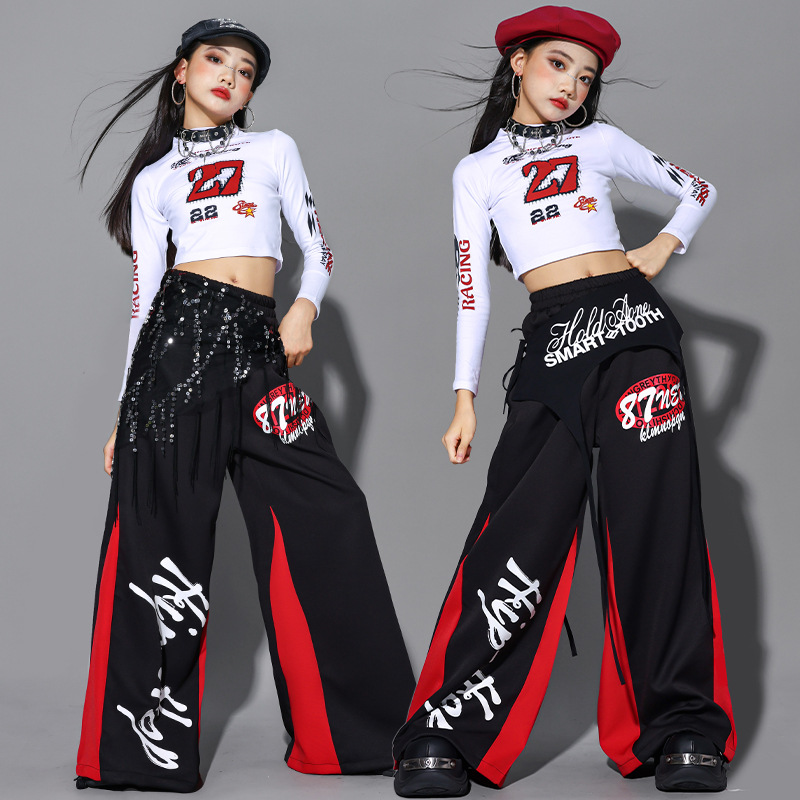 2025 Jazz Dance Clothes Girls  - đánh giá và giá Street Fashion Kpop