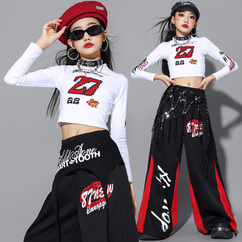 2025 Jazz Dance Clothes Girls  - đánh giá và giá Street Fashion Kpop