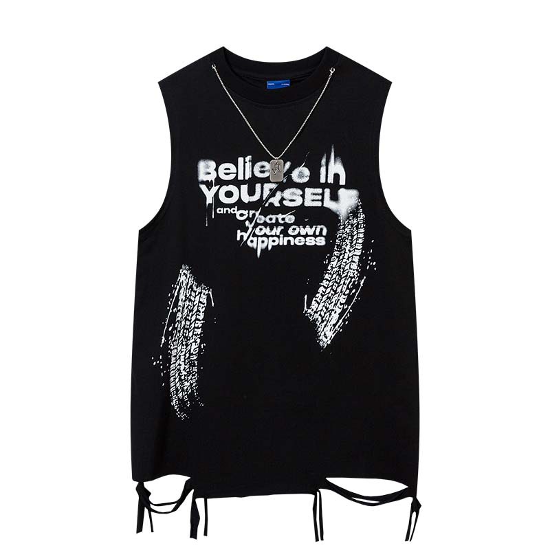 Men's Fashion Graffiti Tank To - đánh giá và giá Street Fashion Graffiti