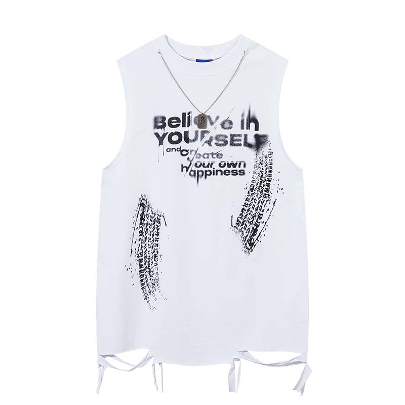 Men's Fashion Graffiti Tank To - đánh giá và giá Street Fashion Graffiti